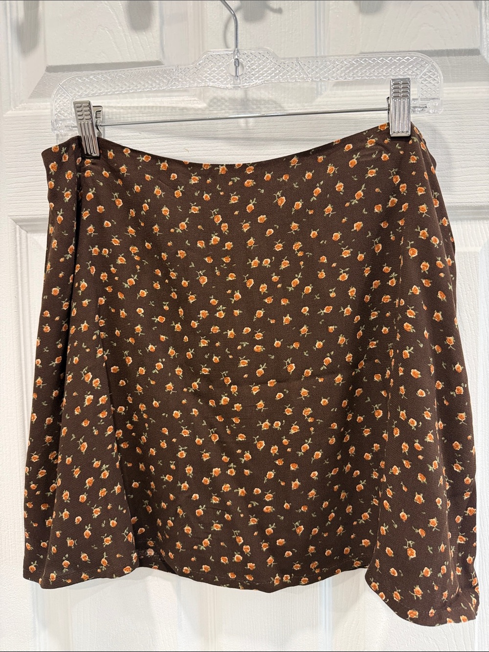 Garage Floral Mini Skirt Brown size Large